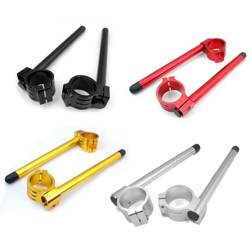 

4 Color Motorcycle Racing Clip-ons Handle Bars 50mm Fit TRIUMPH 675 Daytona 2006-2015 Pair 7/8" Motorbike
