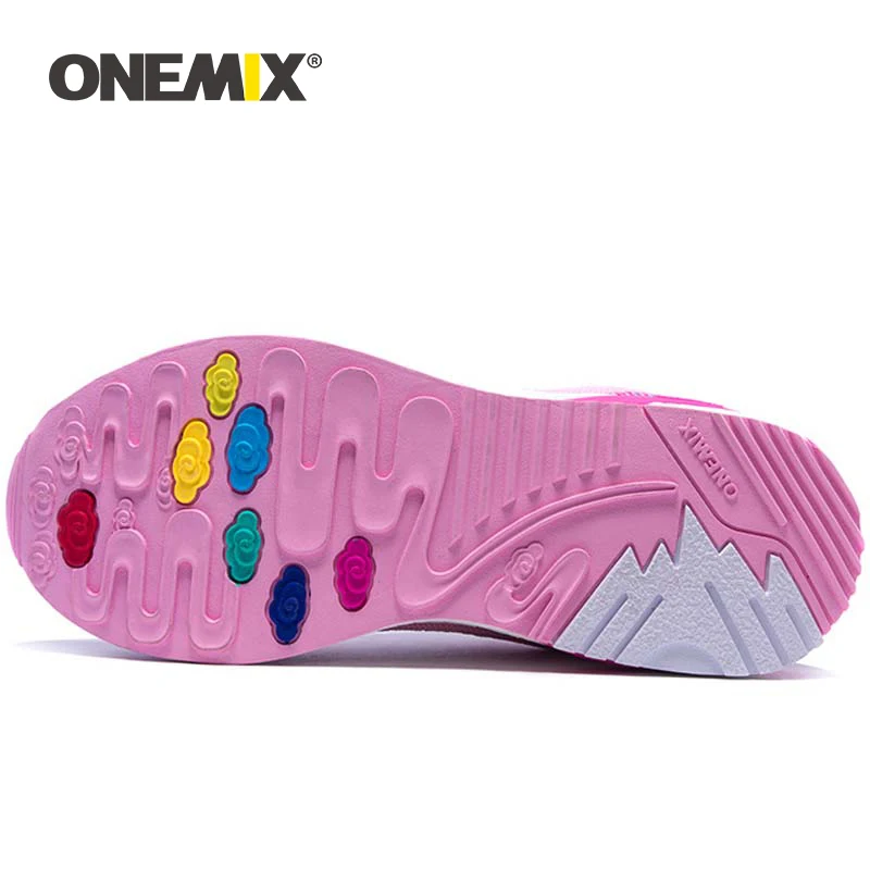 Onemix Autumn Women Wearable Breathable Lightweight Weaving Vamp Warm Running Shoes Outdoor Sneakers Sport Shoes Free Shipping