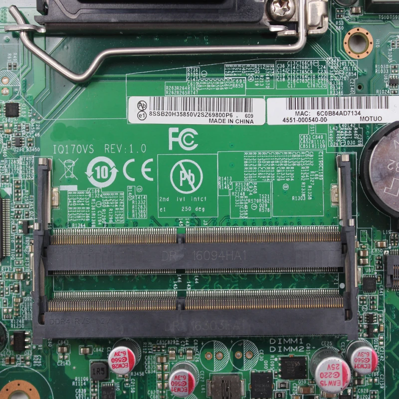 Оригинал для Lenovo M900Z M900 AIO настольная материнская плата MB IQ170VS REV: 1 0 03T7146 03T7417 100%