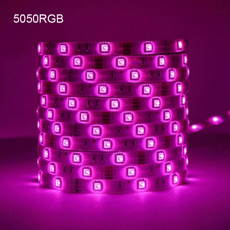Светодиодный RGB лента 5 м/рулон 5050 3528 SMD 300 светодиодный s Гибкая лента полосы гибкая лента+ 44 ключ пульт дистанционного управления 2A источник питания