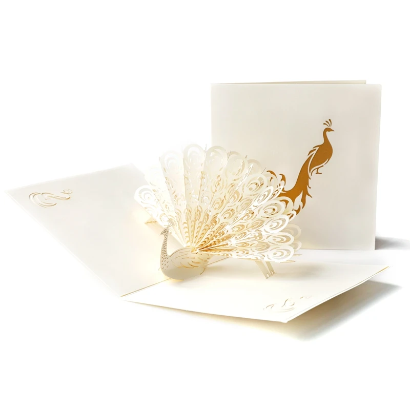 L Multi Style 3D Pop Up Card Christmas Birthday Wedding Greeting Card Anniversary Xmas - Цвет: L