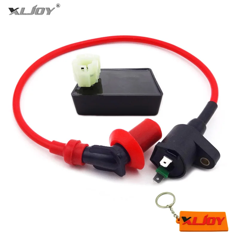 XLJOY Производительность 6 Pin DC CDI гоночная Катушка зажигания для скутера Kymco SYM Vento GY6