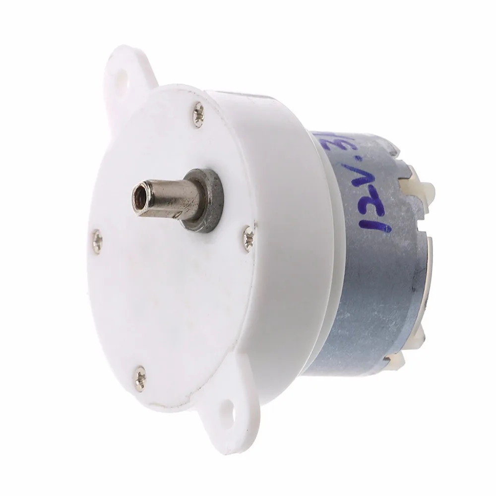 DC 12V 3 RPM Высокий крутящий момент цилиндр Электрический микро двигатель замедлить