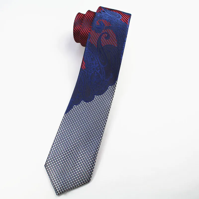 Rbocott Для мужчин s Slim Tie моды Галстук Пейсли 6 см ширина Узкие галстуки для мужчин Свадебная вечеринка Узкие галстуки Gravatas corbatas