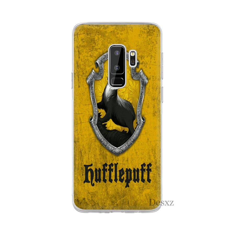 Чехол Hogwarts hufflepuff для Samsung M10 M20 M30 M40 S6 S7 Edge S8 S9 S10 Plus S10e Note 8 9 10 милый