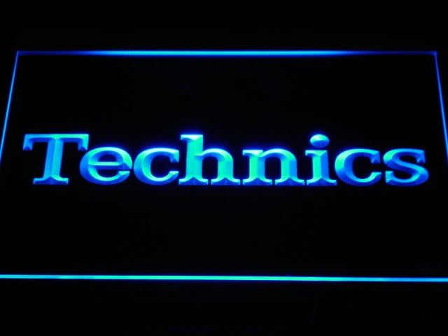 K149 Technics поворотный стол DJ музыкальный Новый светодиодный неоновый светильник