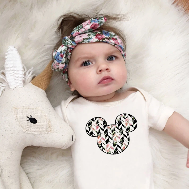 

DERMSPE 2019 Newborn Baby Boys Girls Cotton Short Sleeve Letter Print Novel Romper Summer Baby Jumpsuit Clothes Simple White