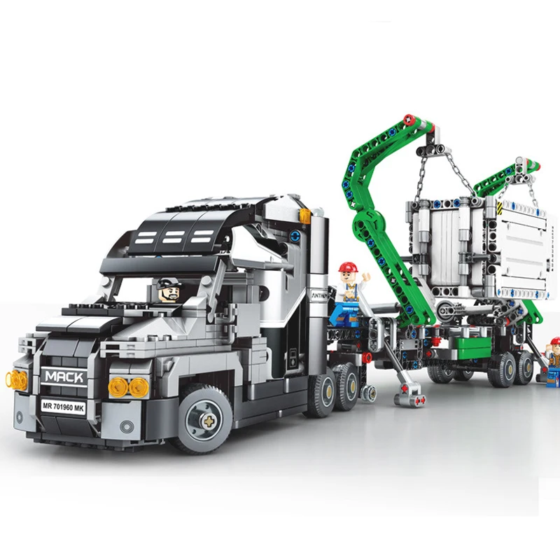 703940 1202 шт. TECHNIC серия город mack Truck Набор строительных блоков кубики Moc совместимы с