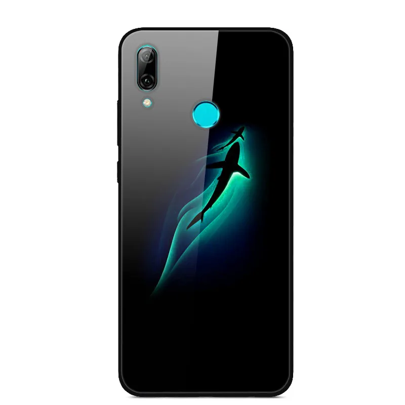 11 Для huawei P Smart чехол, закаленное стекло, задняя крышка, Жесткий Чехол для huawei P Smart, POT-LX1, чехол для POT-LX3, PSmart, чехол - Цвет: 11