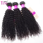 Волосы Tinashe, перуанские волосы, 3 пряди, 100% Реми, искусственные пряди, натуральный цвет, Курчавые Кудрявые пряди волос