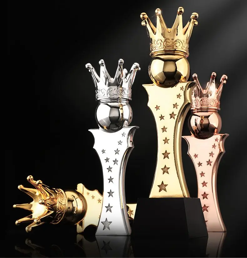 Высокое качество! корона образный металлический Trophy С индивидуальный Кристалл База для легкой атлетики чемпионов награду Кубок Спорт Сувениры