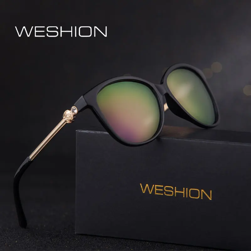 Солнцезащитные очки кошачий глаз для женщин поляризационные женские