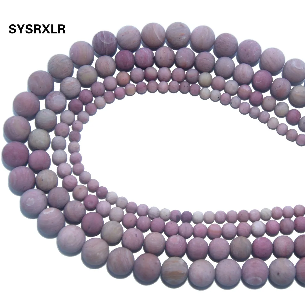 Оптовая продажа тусклые полированные круглые бусины из натурального камня