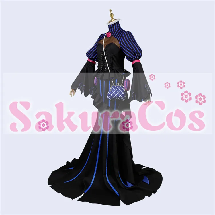 Fate/Grand Order FGO Murasaki Shikibu фиолетовое длинное платье косплей на Хеллоуин костюм