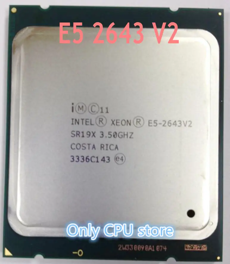Процессор Intel ЦП Xeon E5 2643V2 3 50 ГГц 6 ядерный 25M LGA2011 Бесплатная доставка Быстрая 2643 V2