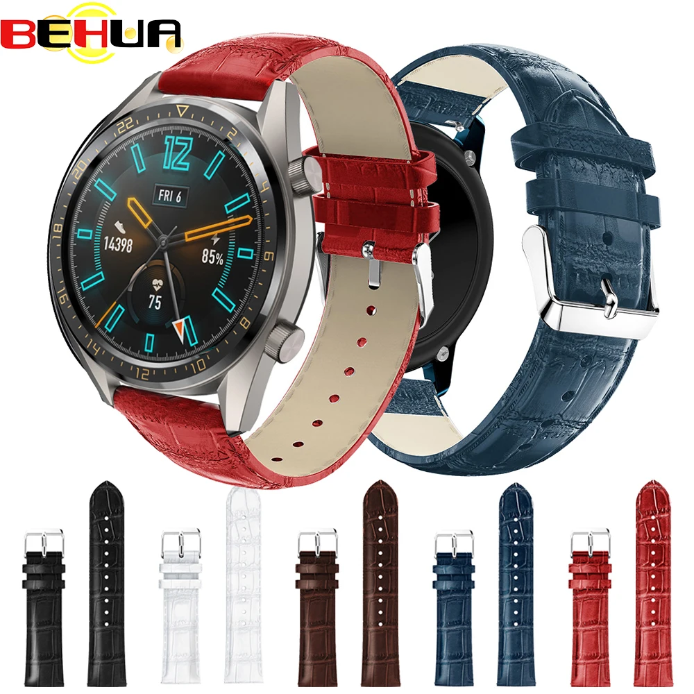 22 мм Новый Сменный ремешок для часов Huawei Watch 2 Pro 2e GT Active GT2 GS magic 46 кожаный браслет |