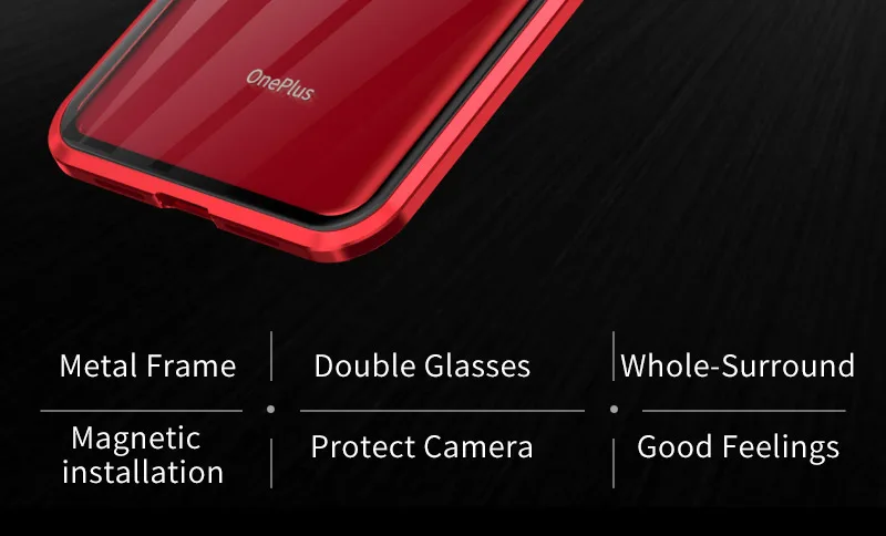 Роскошный магнитный металлический чехол для Oneplus 7 Pro, переднее стекло, двойное стекло, защита экрана OnePlus7pro Oneplus7 360, полное покрытие