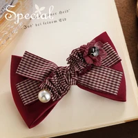 the special new fashion euramerican bowknot hair accessories handmade elastic clip for women s1910h