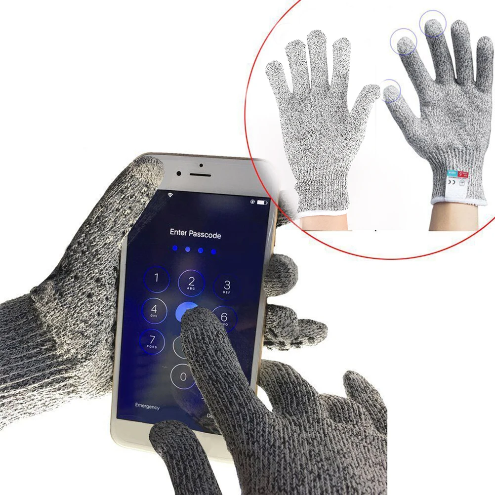 1 пара анти-режущие перчатки пищевая кухня защита мясника уровень 5 безопасность