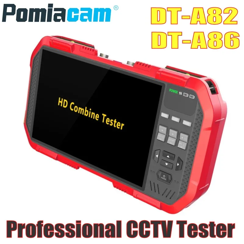 Профессиональный CCTV тестер монитор DT A86 A82 7 дюймов H.265 4K IP TVI CVI AHD CVBS камеры TDR