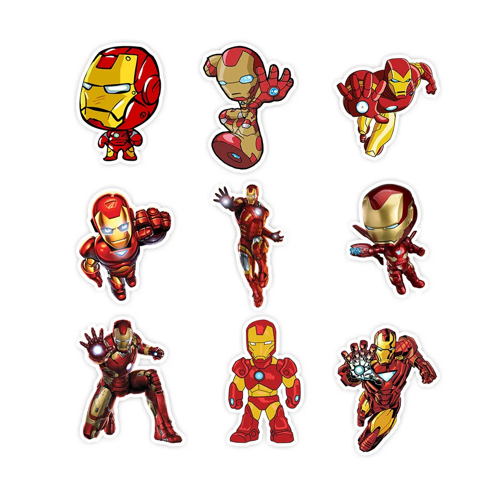 35 шт. наклейки Железный человек крутые Мстители Marvel супер герой DIY наклейки на автомобиль мотоцикл багаж ноутбук велосипед игрушка наклейки