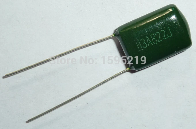 50 шт. Майларовый пленочный Конденсатор 1000 В 3A822J 8200pF 8.2nF 3A822 5% 1KV полиэфирный