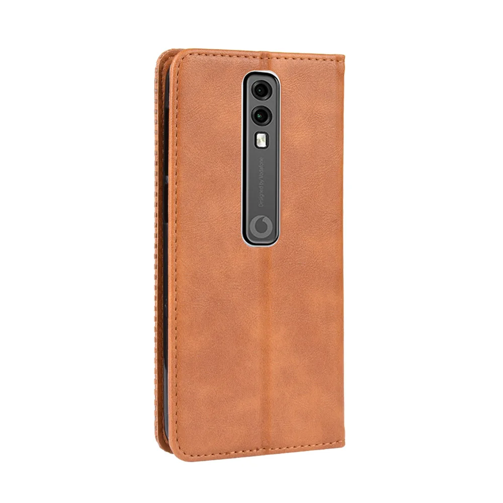 Магнитный винтажный кожаный чехол Премиум Coque для Vodafone Smart V10 V 10 VFD-730 5 9 дюймов флип