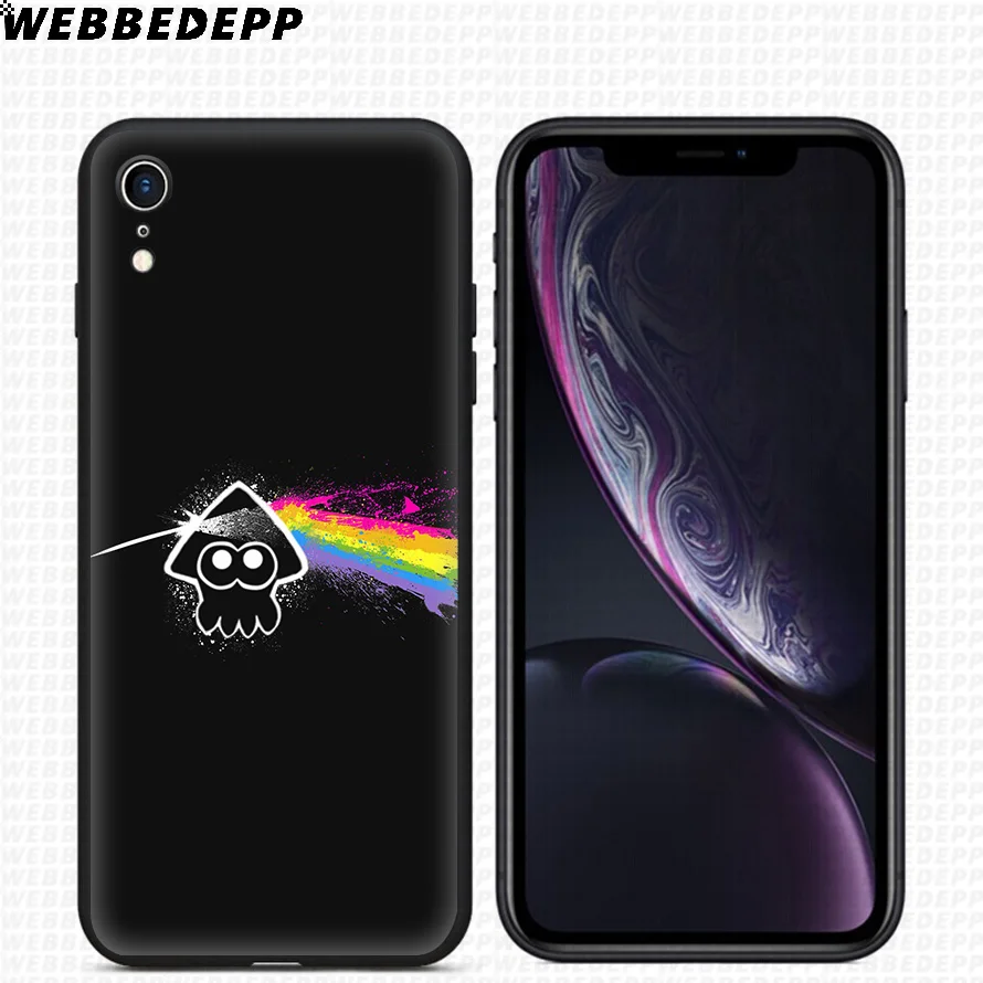 WEBBEDEPP Splatoon 2 Mushroom Girl Soft Silicone Case for iPhone 11 Pro Xr Xs Max X or 10 8 7 6 6S Plus 5 5S SE |