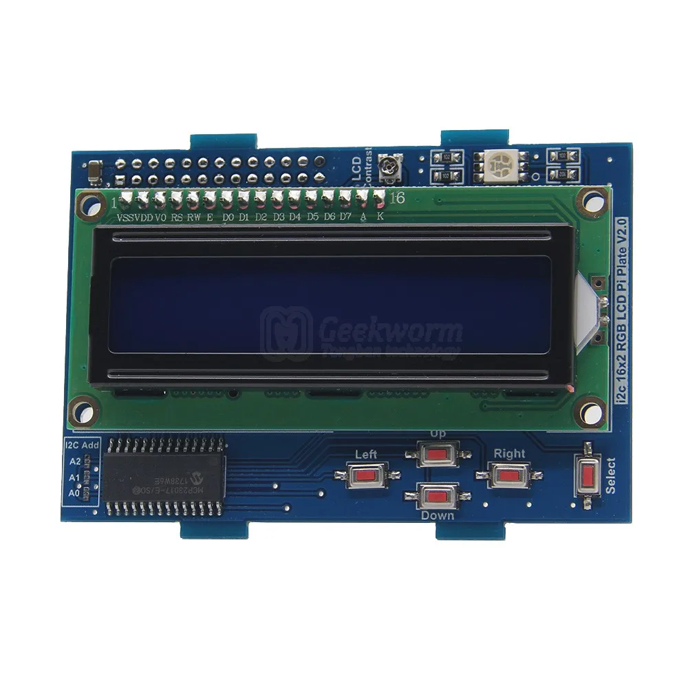 ЖК дисплей 16x2 щит модуль RGB подсветки для Raspberry Pi 3 Model B / 2B|raspberry pi|raspberry pi model braspberry |