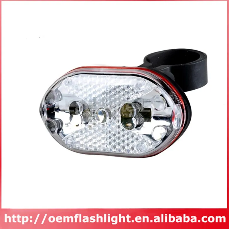 

9 x LED 7-Mode Colorful Safety Bike Rear Light with Mount (2 x AAA) - White