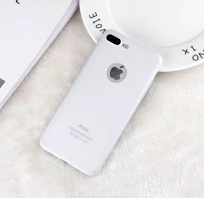 Чехлы для телефонов iPhone X, 8, 7, 6, 6s Plus, 5S, 5, SE, простые однотонные ультратонкие мягкие термополиуретановые Чехлы, модные яркие цвета, задняя крышка