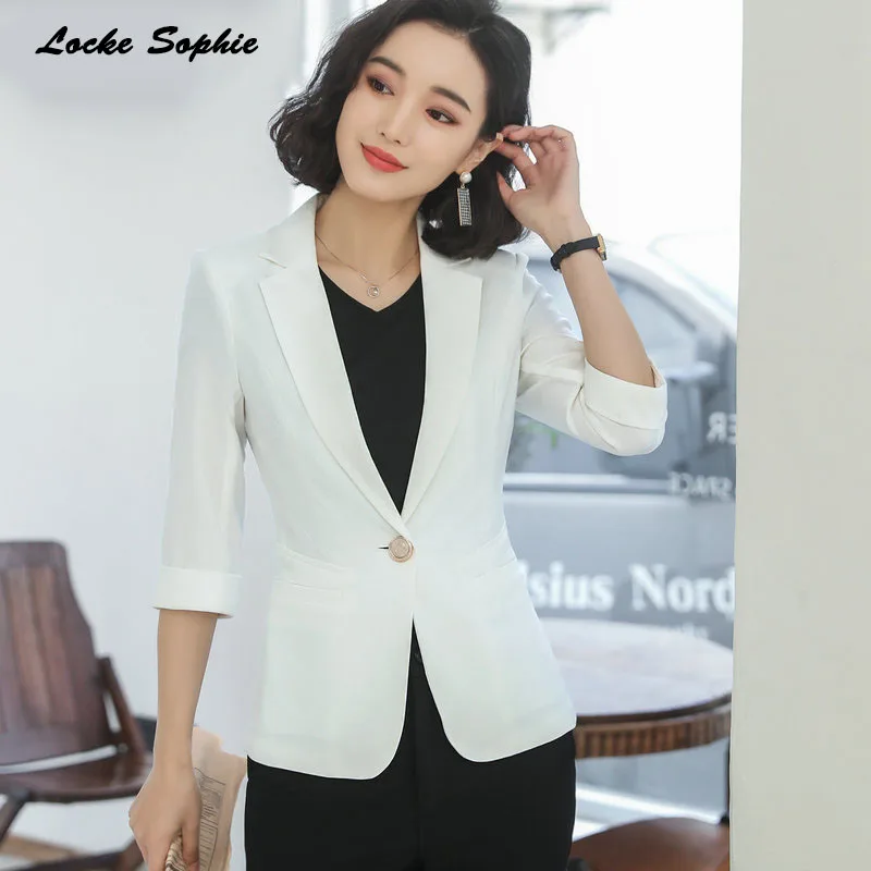 1pcs Women's Plus size Slim fit Blazers coats 2020 Winter Fashion cotton blend Small Suits jackets ladies Skinny | Женская одежда