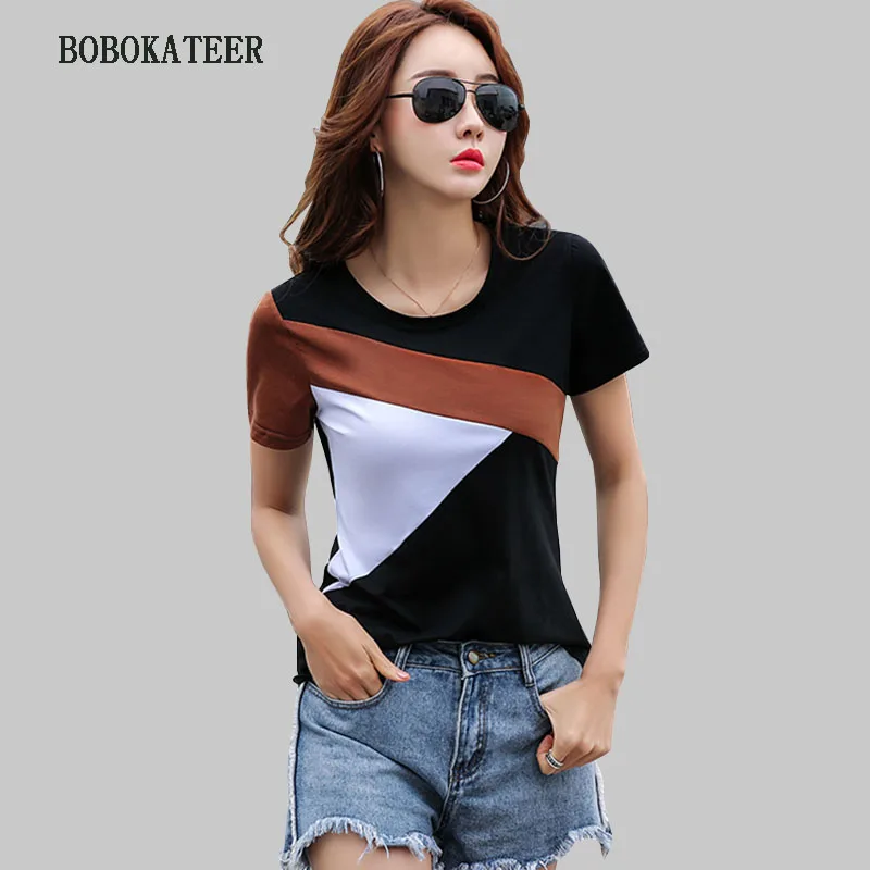 BOBOKATEER camisetas mujer verano Повседневная футболка женская футболка размера плюс женские топы летние футболки женская футболка