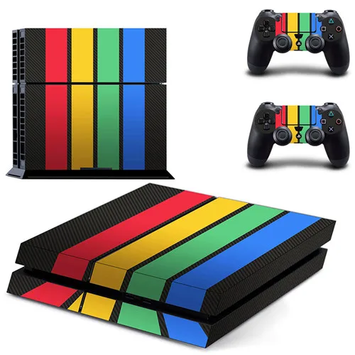 Чистый белый цвет PS1 стиль PS4 Кожа Наклейка виниловая для консоли Playstation 4 и 2 контроллеров PS4 наклейка - Цвет: GYTM2190