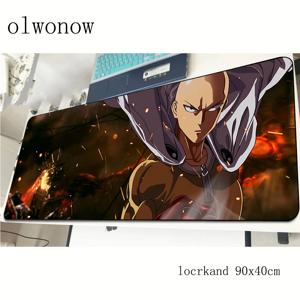 Коврик для мыши ONE PUNCH-MAN 90x40 см xl игровой коврик цветной компьютерный Настольный с
