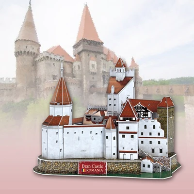3D головоломка Бумажная модель игрушка Всемирно известный собрать здание архитектура церкви собора замок оперы дом дворца Колизей 1 шт - Цвет: Dracula Castle
