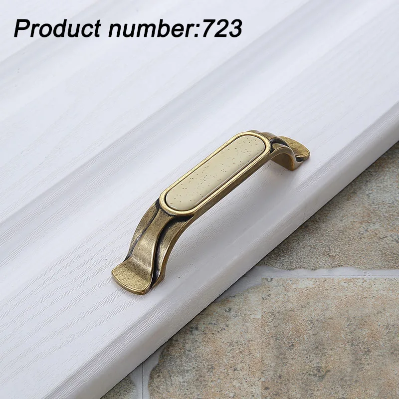723-96 Rice point AOBT керамические ручки, дверные ручки для шкафа, Европейский шкаф для одежды,, модная мебель, современный минималистичный китайский ящик - Цвет: 723-96 Rice point