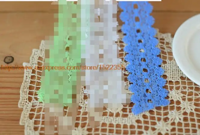 1/meter doll dress lace white blue small crushed 3 cm wide | Дом и сад