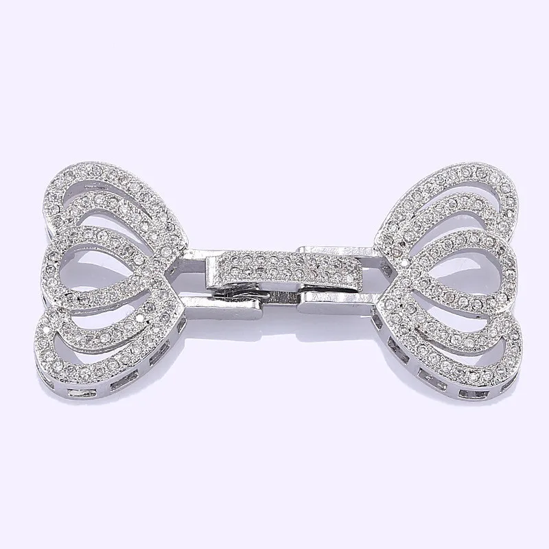 Распродажа ювелирных изделий Bijoux Циркон 4 Сердце Подвески застежка для браслета