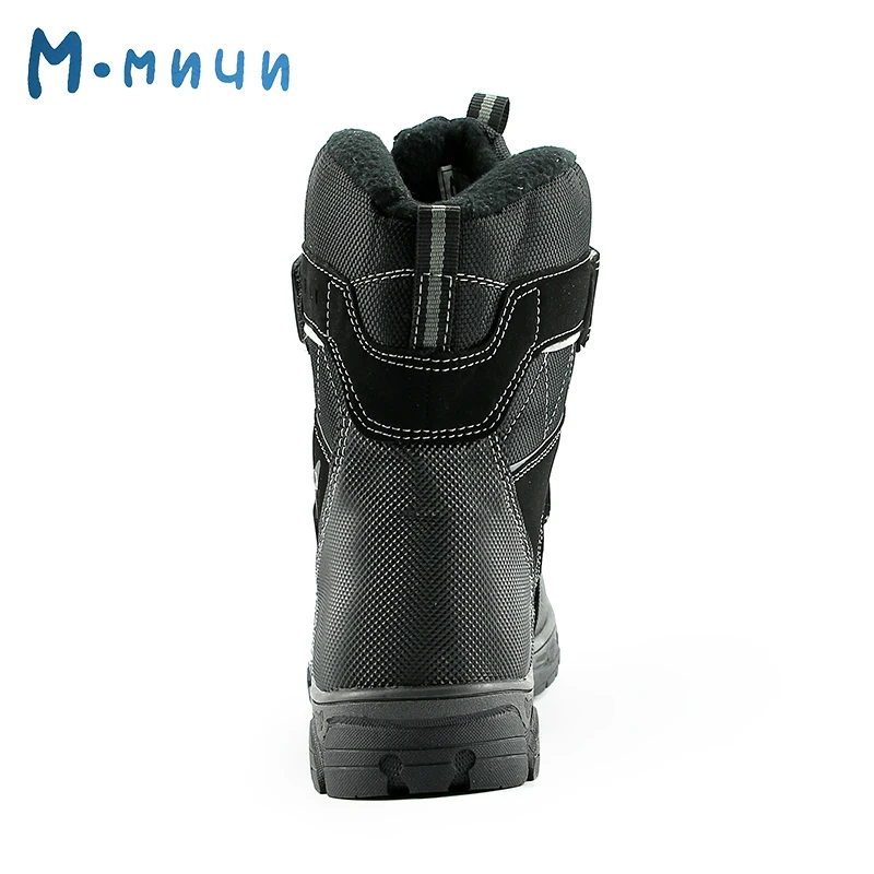 MMNUN 2018 Children's Shoes Winter Kids Boots Anti-slip For Boys Ankle Warm Snow Size 32-37 ML9755 | Мать и ребенок