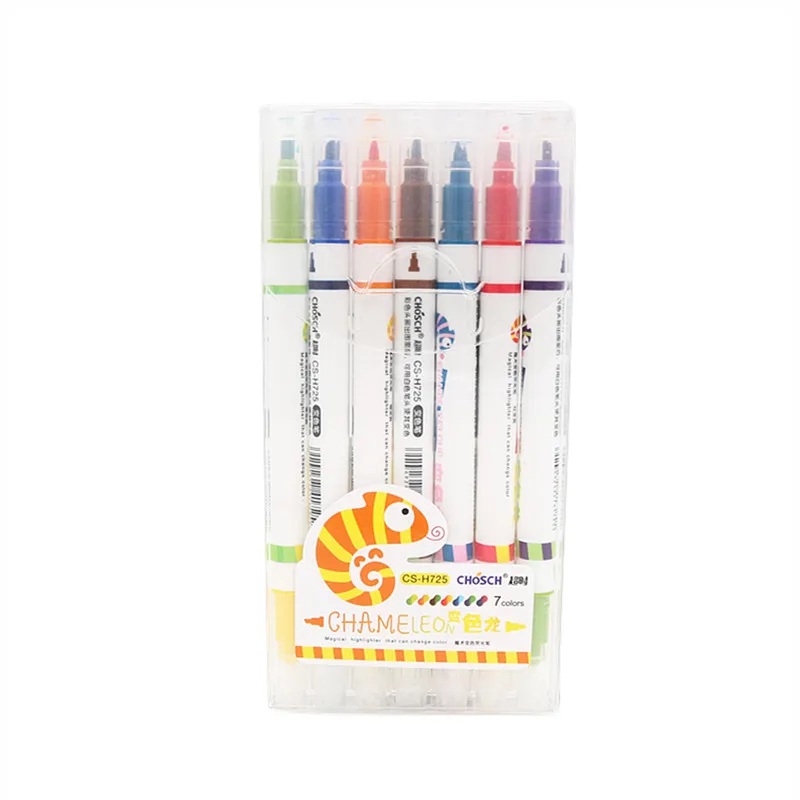 7 colors set Можно изменить цвет хайлайтер Волшебная водная цветная ручка Детский рисунок обесцвечивающаяся ручка подарок школьнику - Цвет: 7 colors set