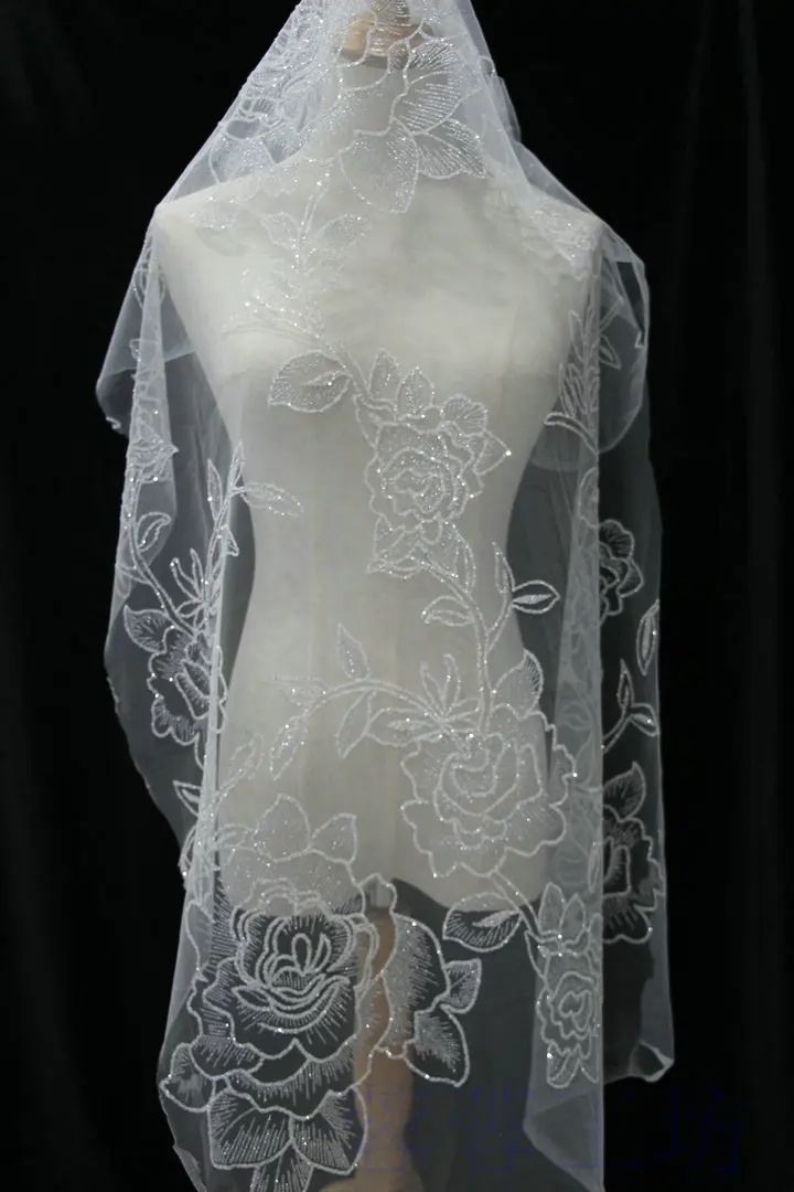 Цвет шампанского золотой серебряный большой цветок сетчатая пряжа бронзовая