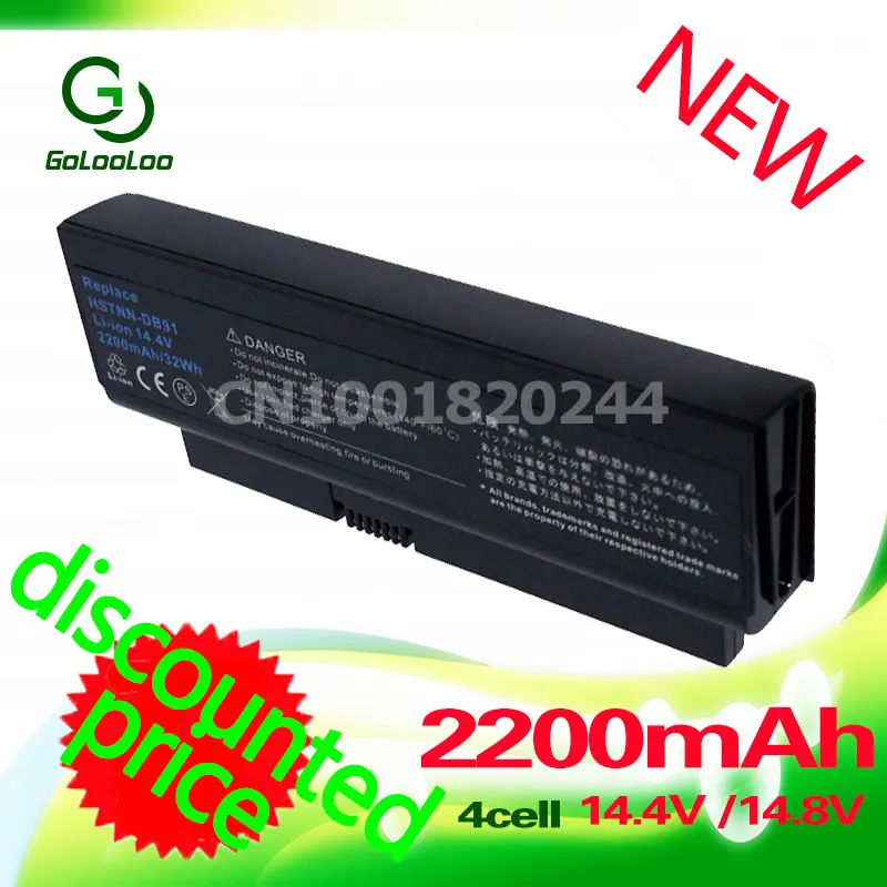 Golooloo 2200 мА/ч, 14,4 v 4 ячейки батарея для hp ProBook HSTNN-DB91 HSTNN-OB91 HSTNN-XB91 4210s 4310s 4311s 14,4 V 2200MaH