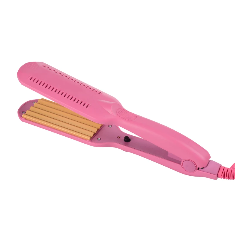 Pink Wenyi профессиональные щипцы гофрированные щипцы для завивки волос гофрированные щипцы для укладки керамической пластины щипцы для завивки волос - Цвет: Pink