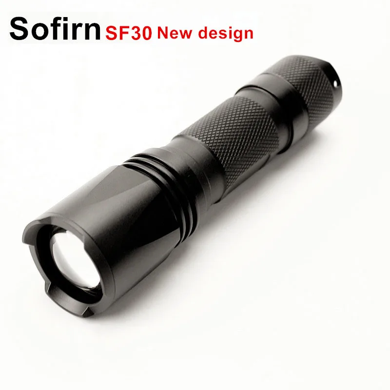 Sofirn SF30 светодиодный фонарик Комплект 18650 Фонари Cree XM L2 6000 6500 K Портативный