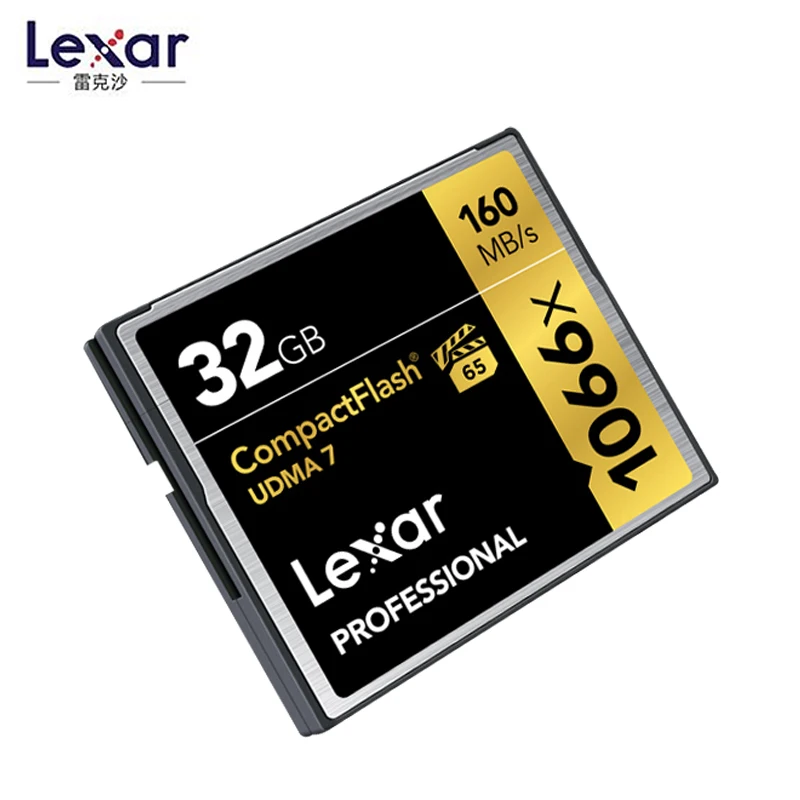 Акция! 32 Гб 64 128 ГБ Lexar профессиональная компактная флеш-карта 160 МБ/с./с CF карта