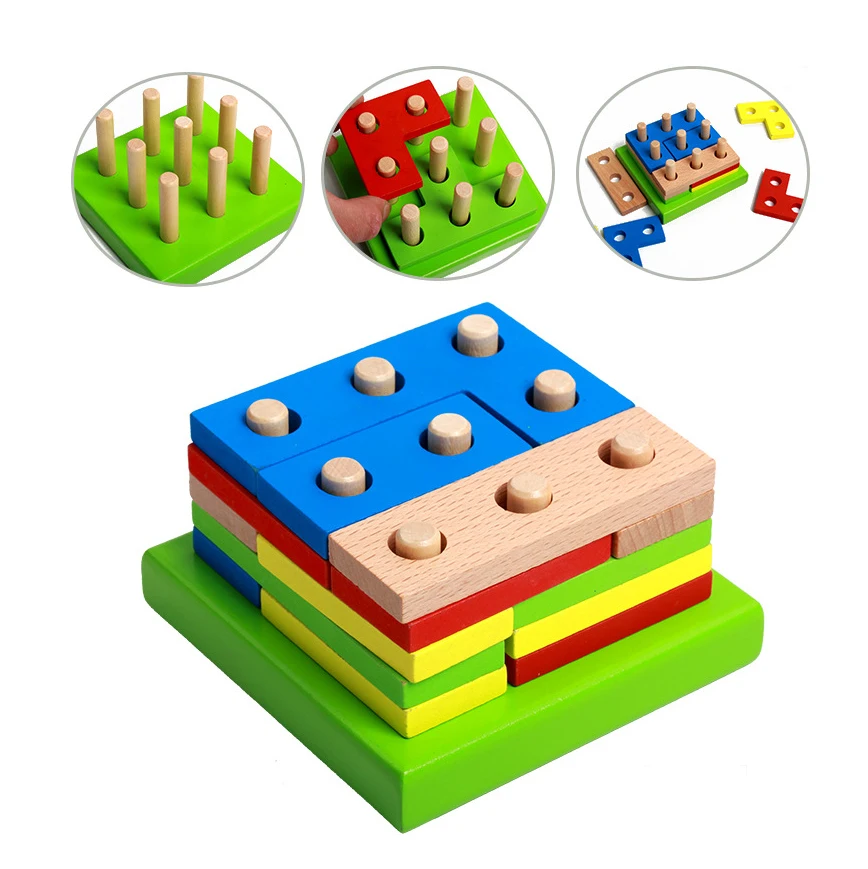 Детская деревянная 3D-головоломка в форме буквы s | Игрушки и хобби