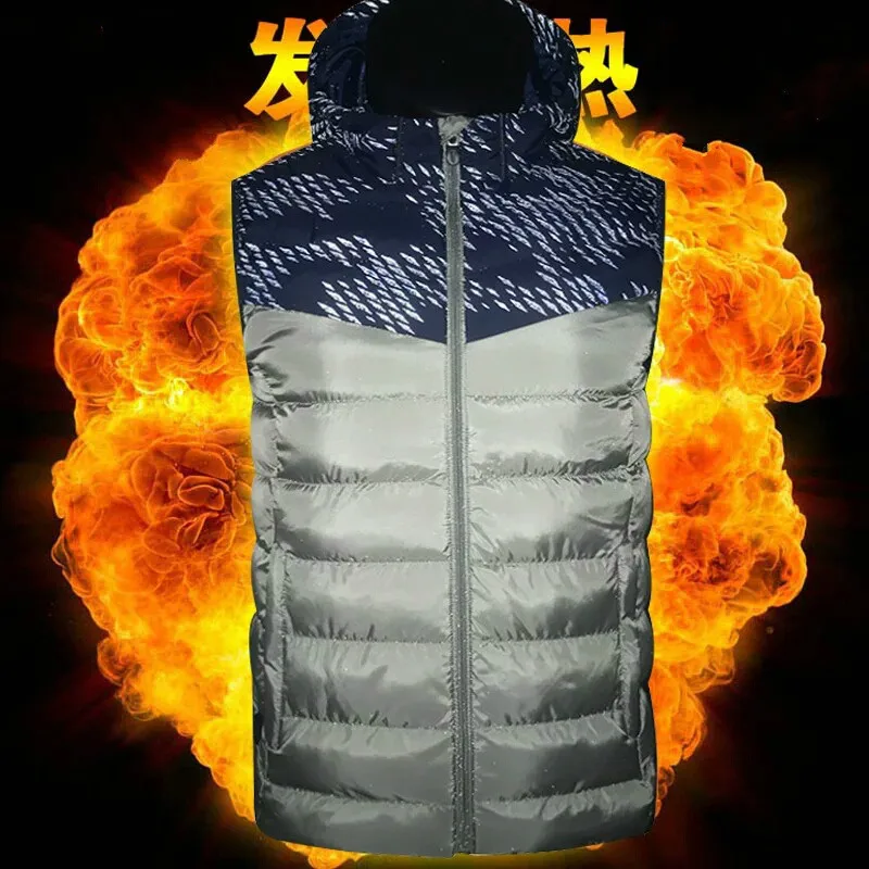 Мужской умный жилет с подогревом зимняя куртка рубашка без рукавов зимний