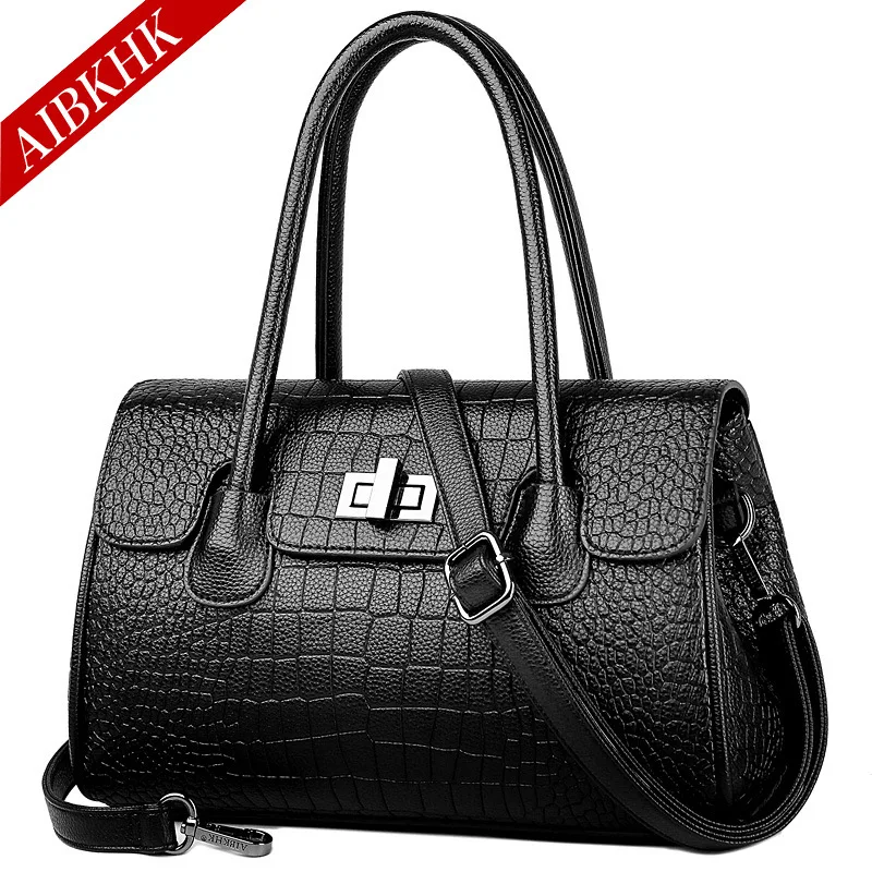 S9209-Black Роскошные дизайнерские сумки от известного бренда, Сумка с верхней ручкой, сумки через плечо для женщин, модная кожаная сумка-тоут для девушек, ручная сумка - Цвет: S9209-Black