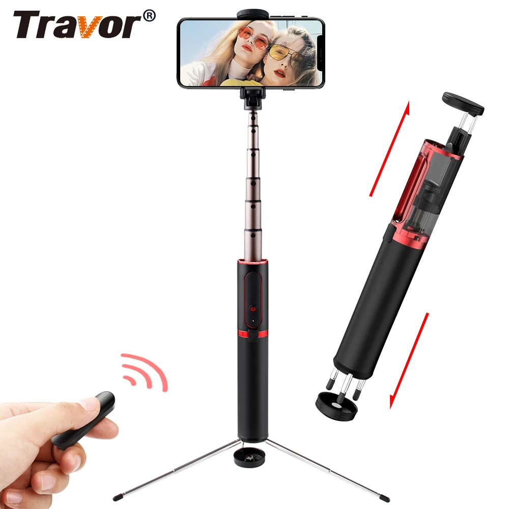 Travor мини-штатив 3 в 1 Bluetooth селфи-палка Беспроводная дистанционная селфи-палка для Android и Iphone huawei xiaomi